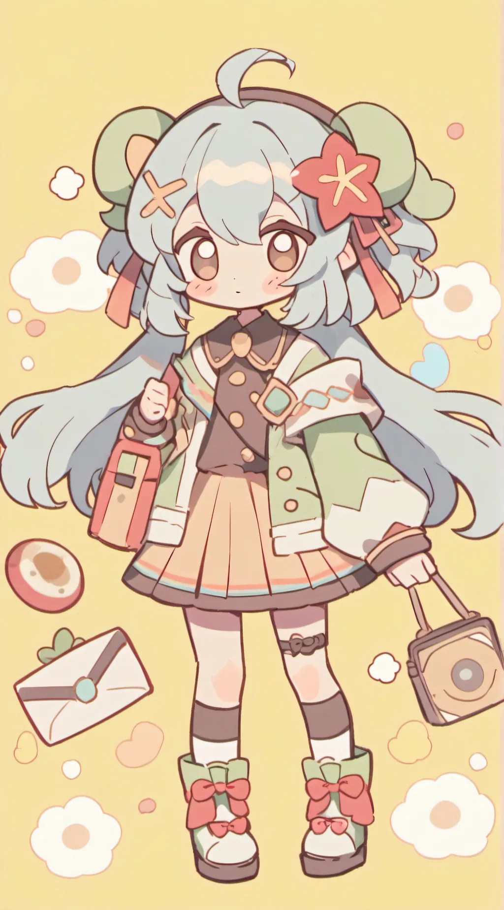 ai character: Miss circle  background