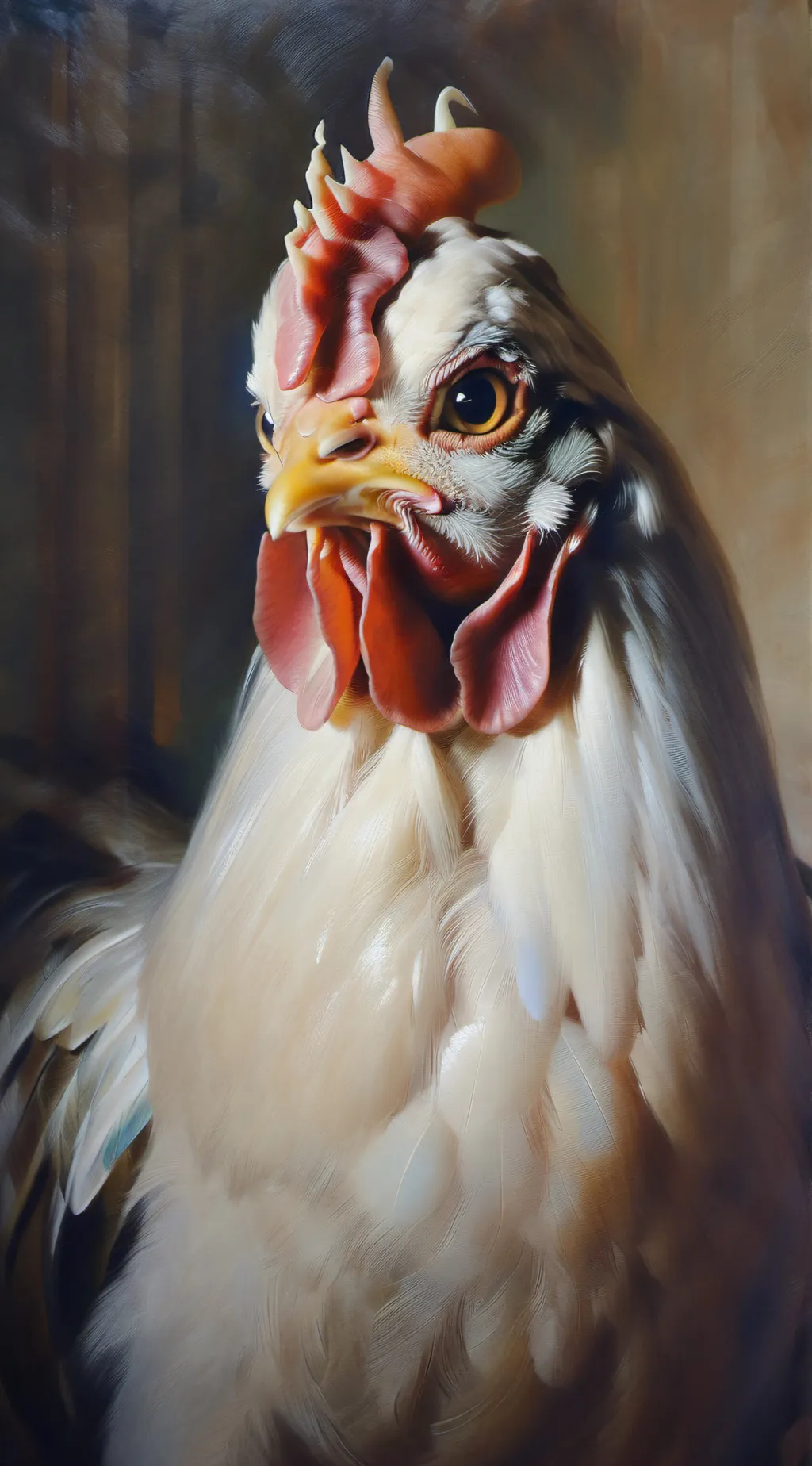 ai character: Chicken  background