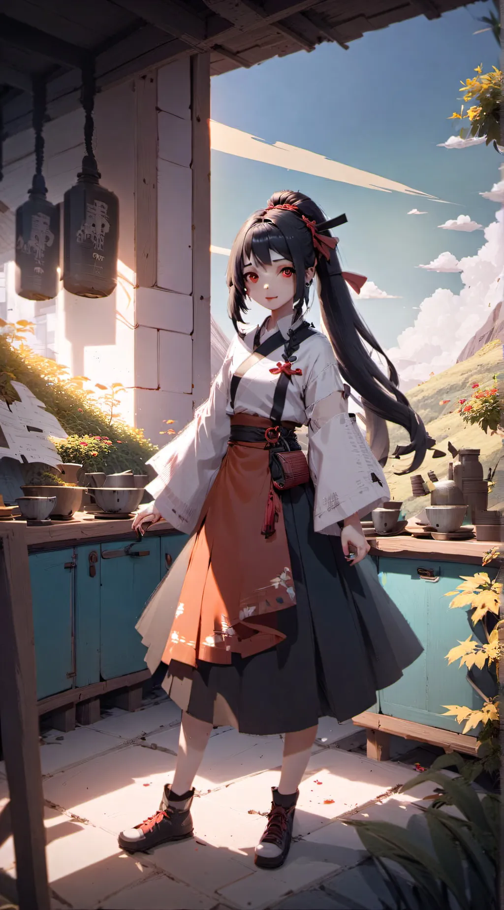 ai character: hi background