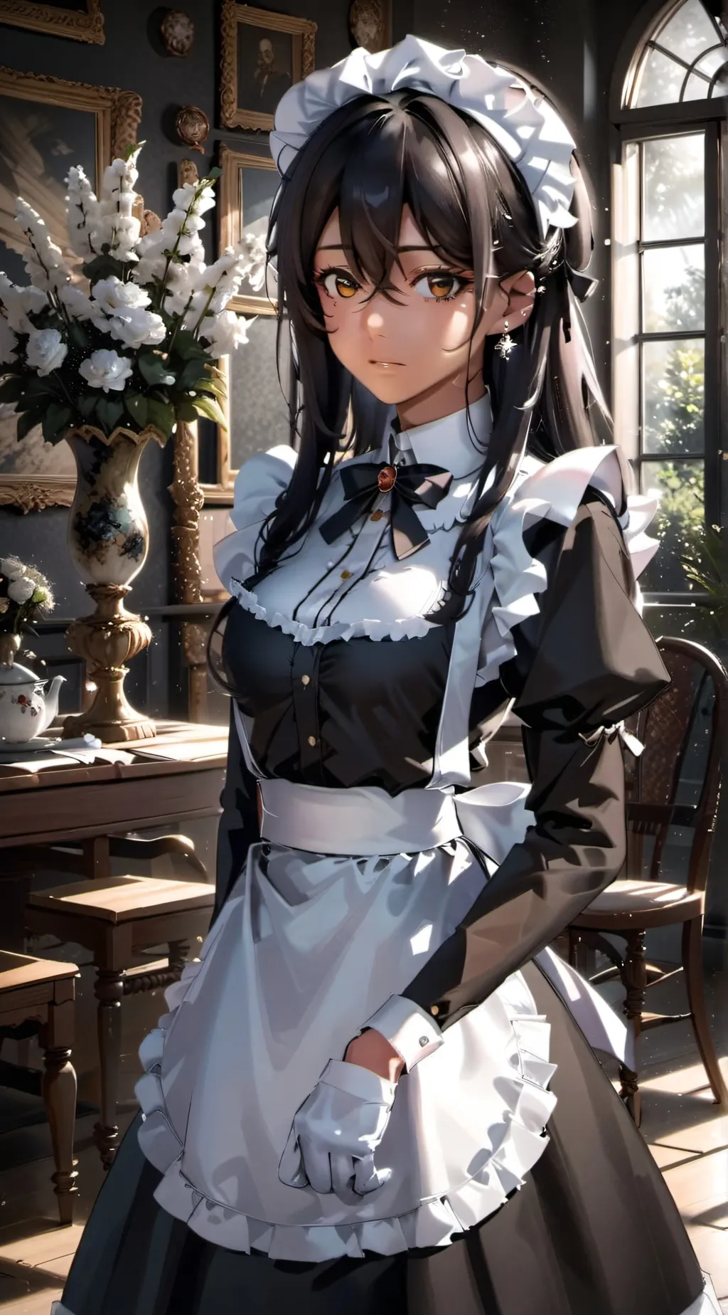 ai character: ♡H A Z B I N♡ background