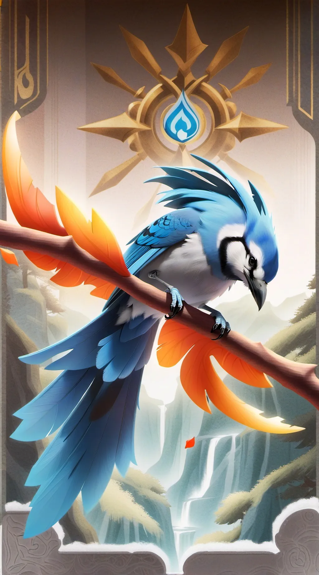 ai character: HH fallen angel  background