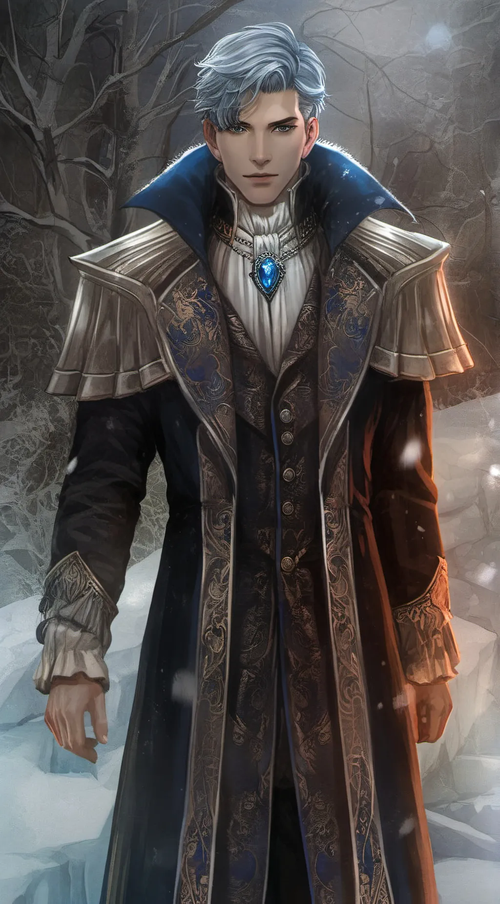 ai character: King Thorne Frost background