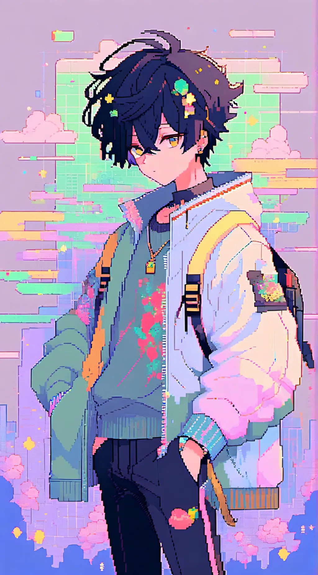 ai character: Mha sleepover! background