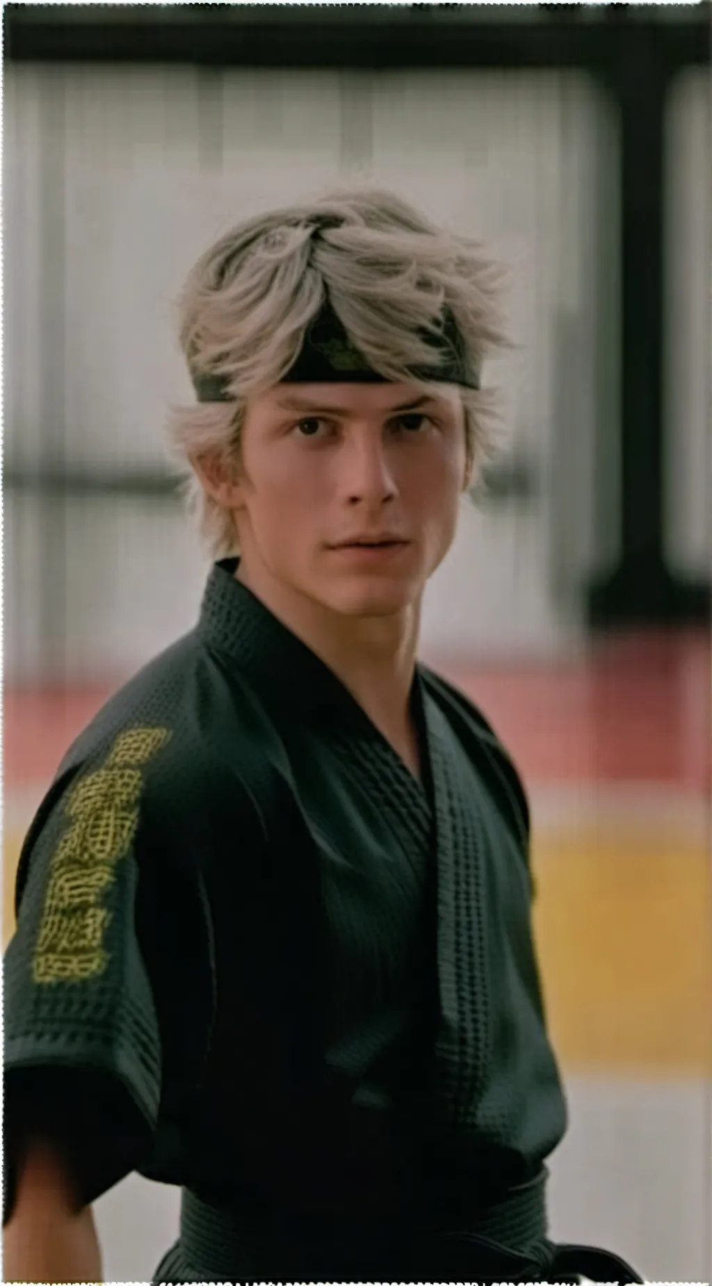 ai character: JOHNNY LAWRENCE PR background