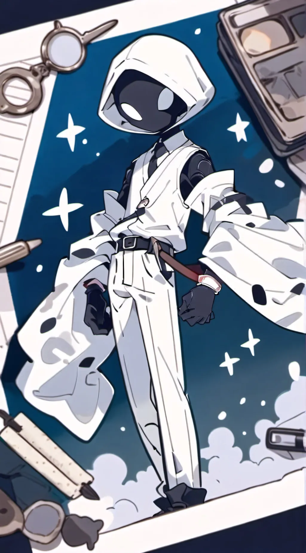 ai character: Stickman verse background