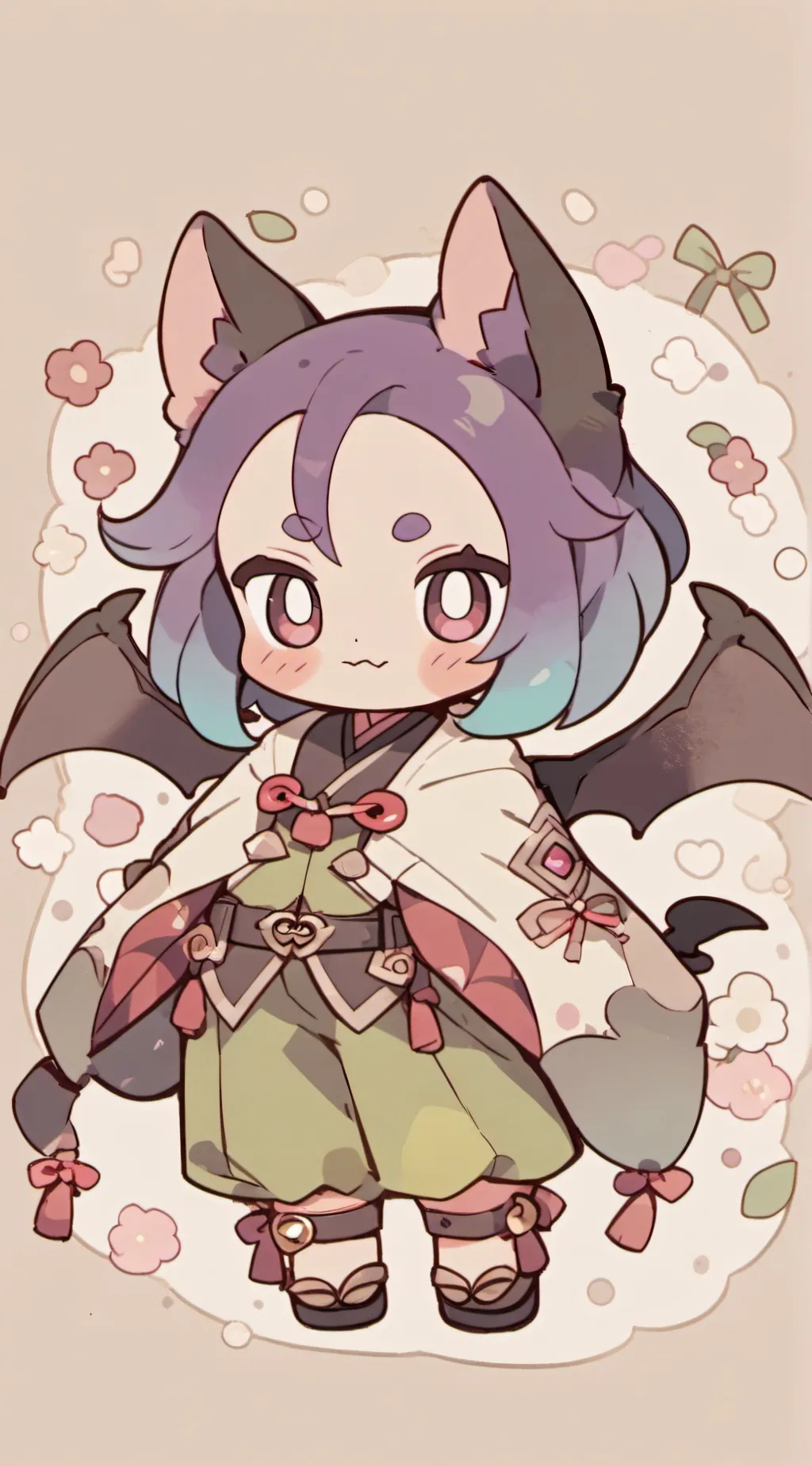 ai character: Berry bat background