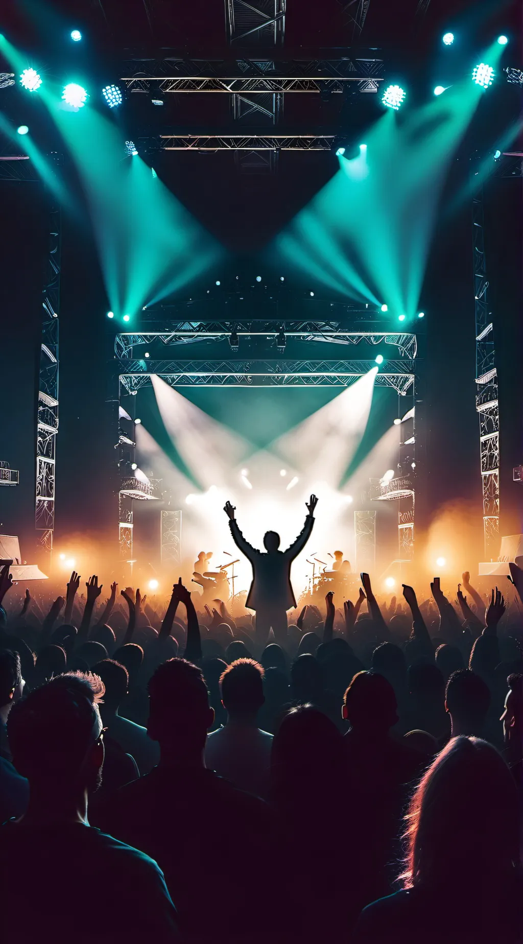 ai character: JJK concert  background