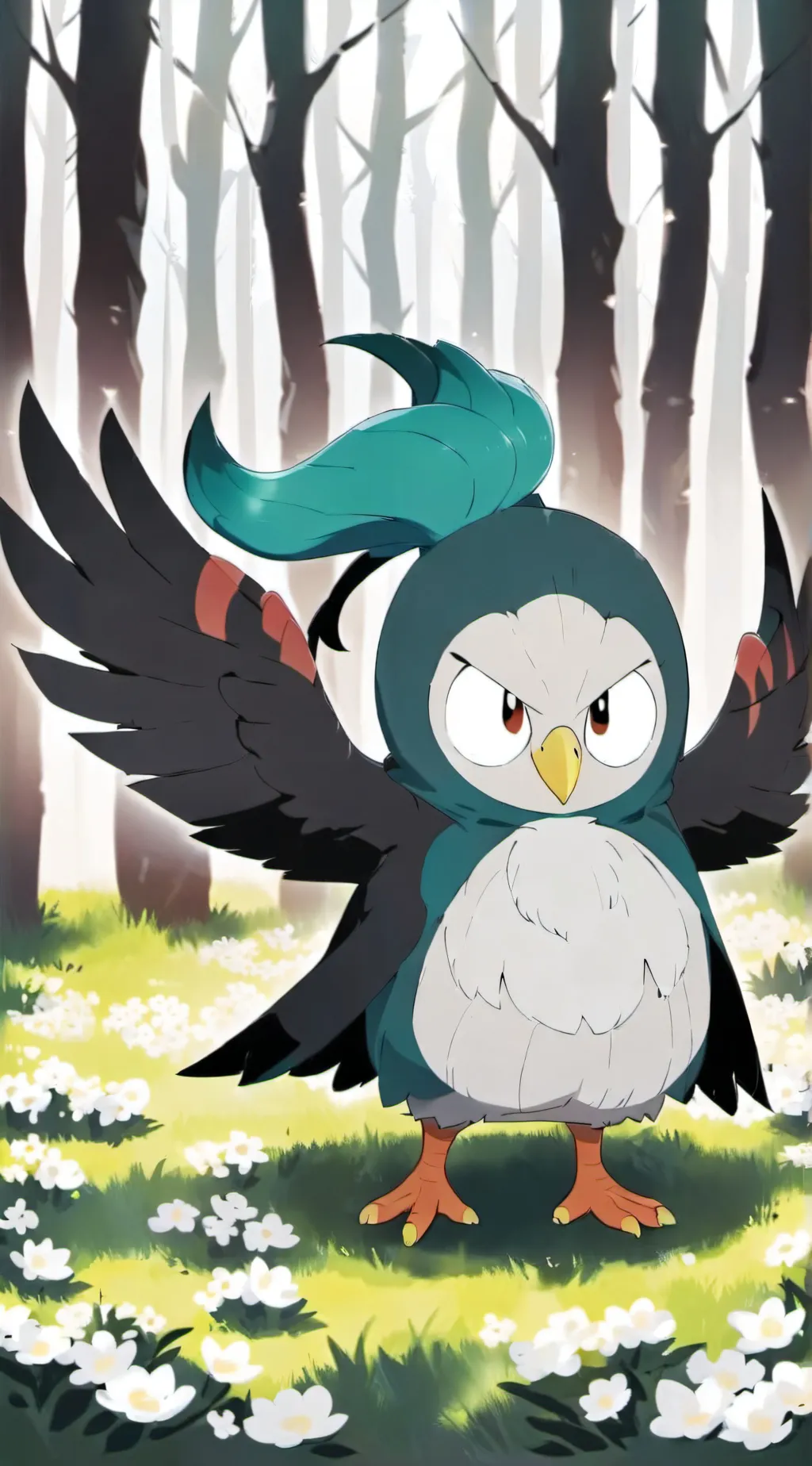 ai character: Rowlet background