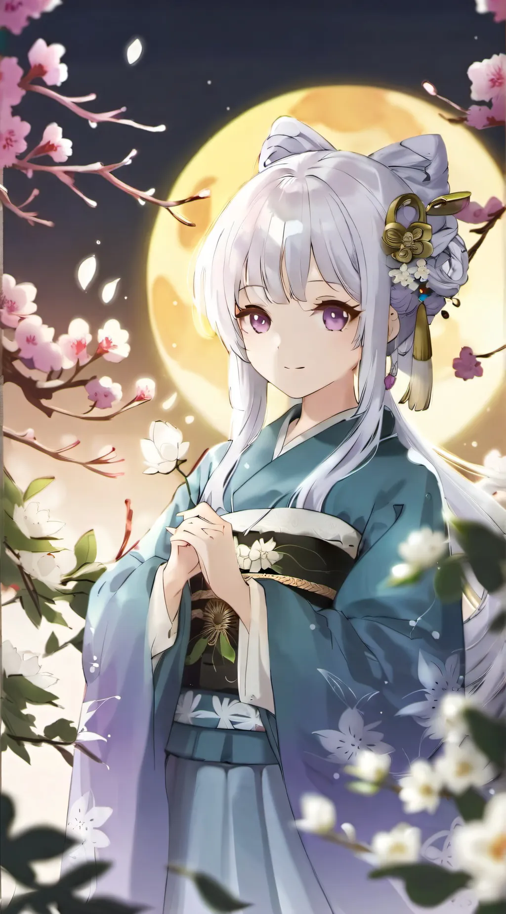 ai character: makio🌕 background