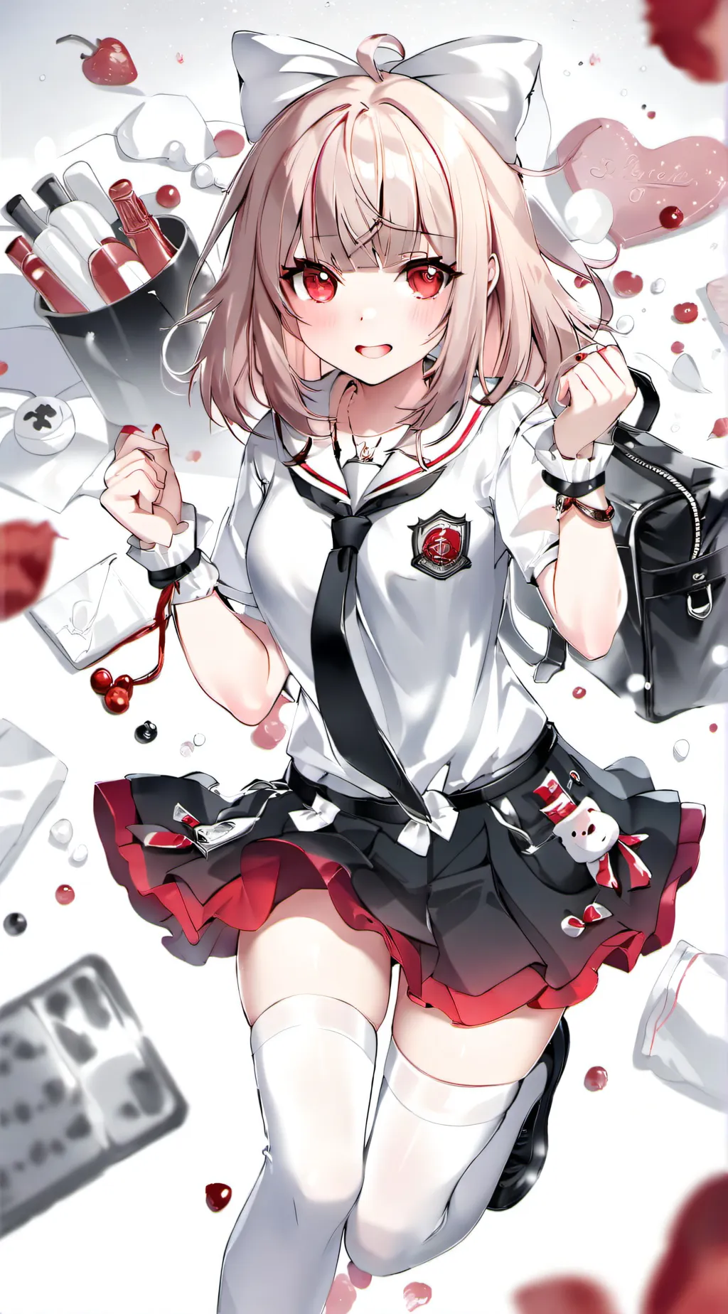 ai character: Violet background