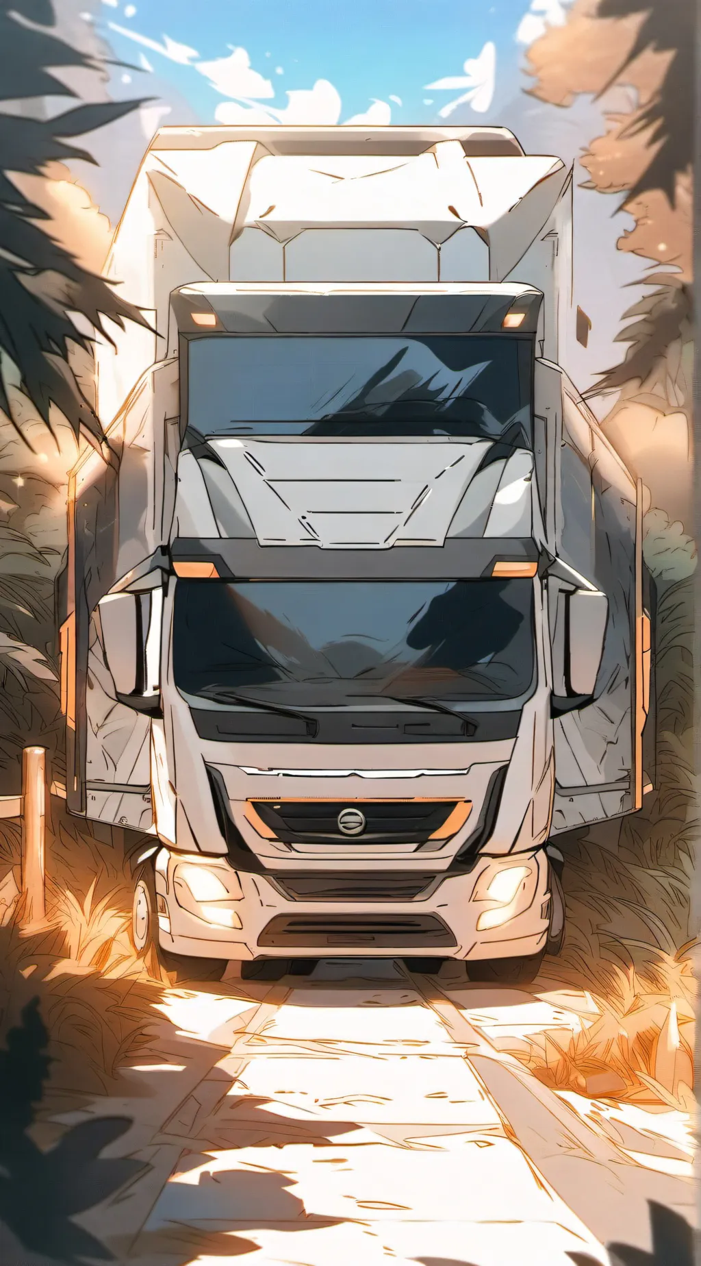 ai character: Truck kun background