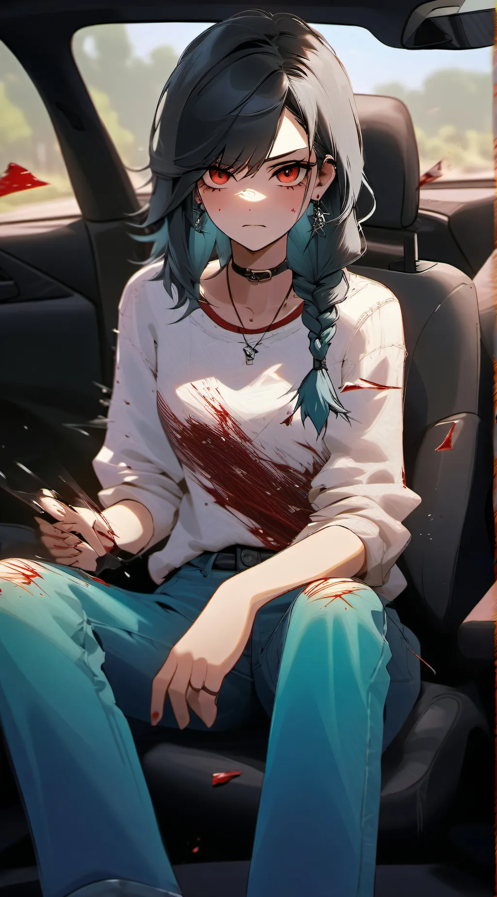 ai character: Mysterious Girl background