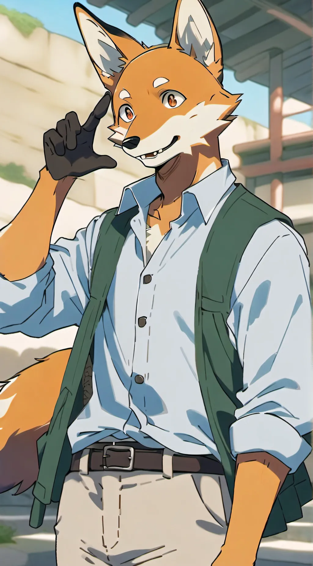 ai character: Finnick  background