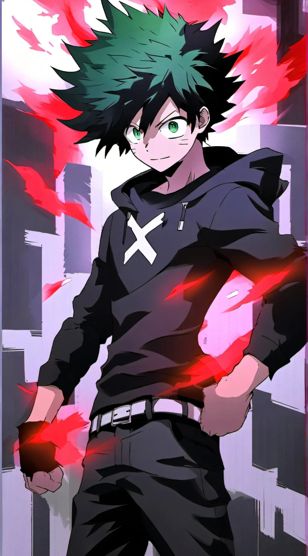ai character: Deku Izuku Midorya background