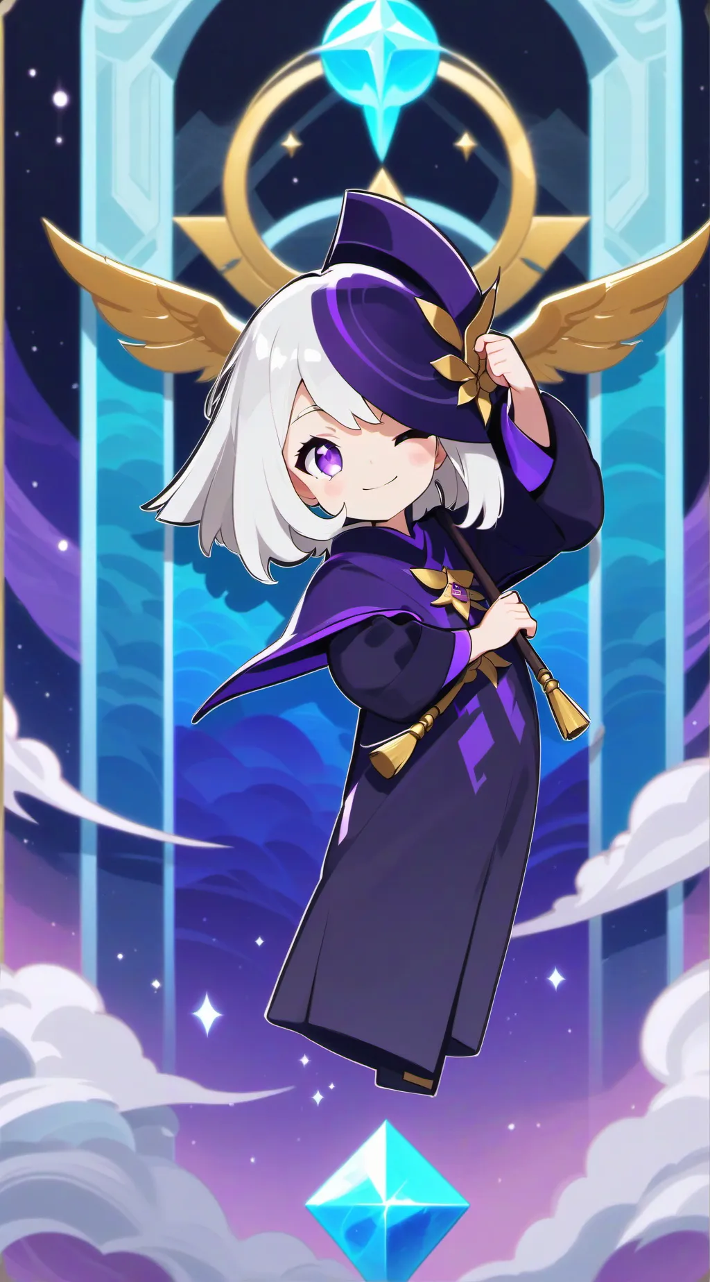 ai character: Maki background