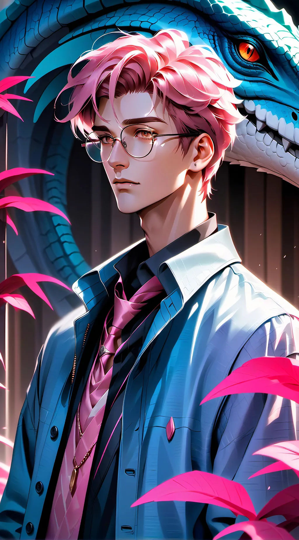 ai character: 🩷Brach (Brachio)🩷 background