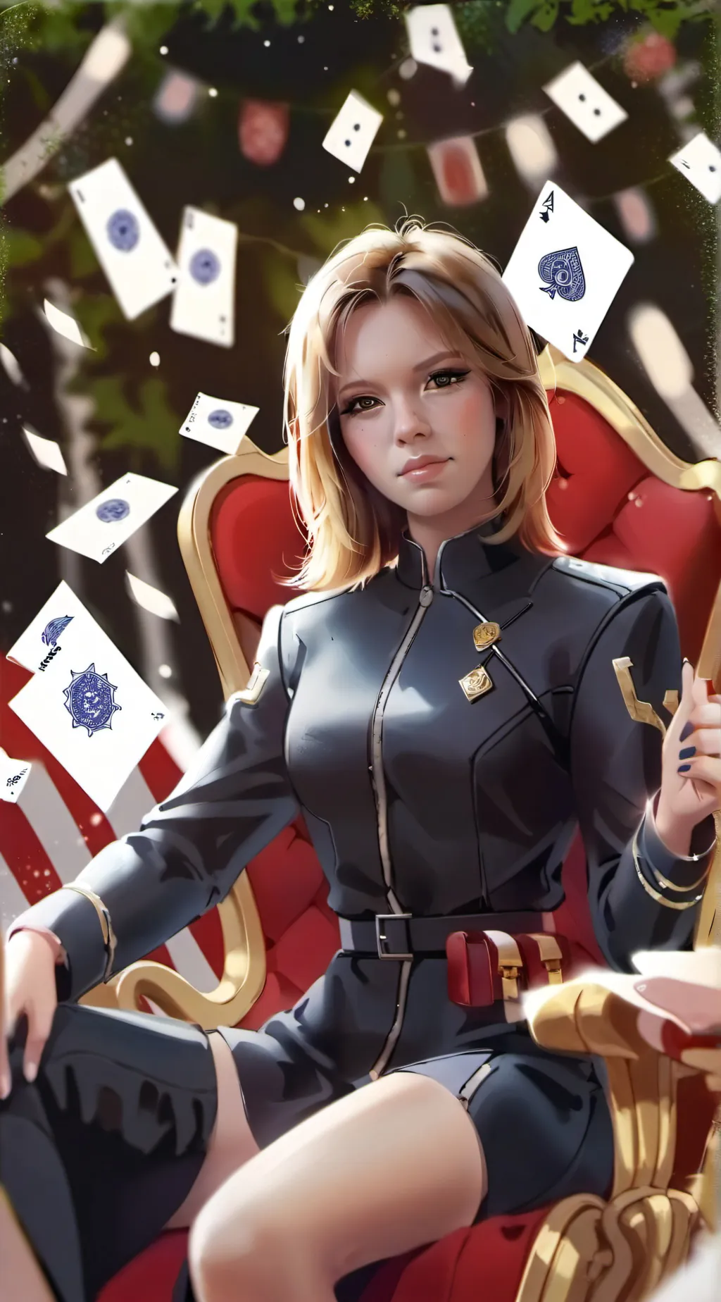 ai character: amber background