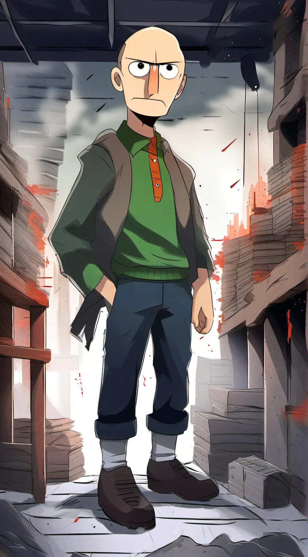 ai character: baldi background