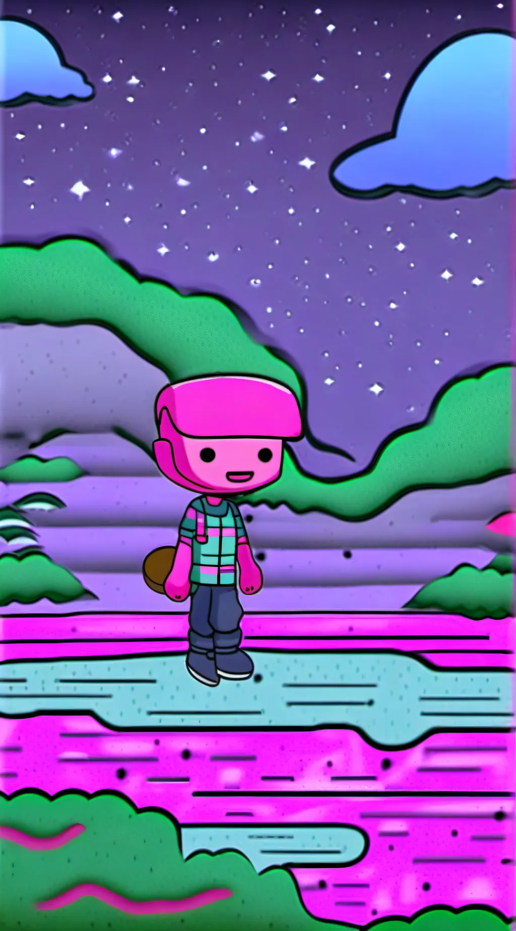 ai character: hubbabuggie  background