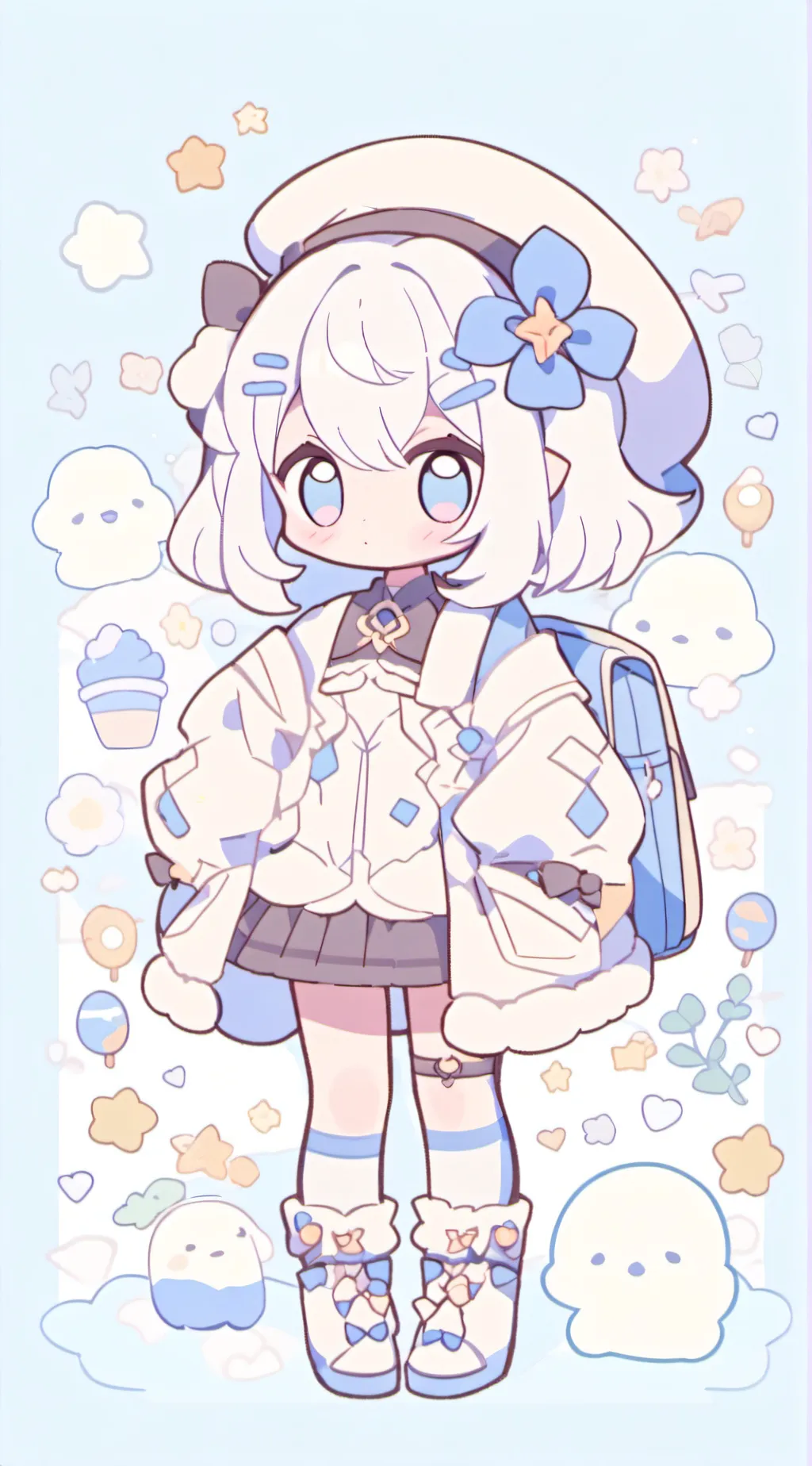 ai character: mha chipi  background