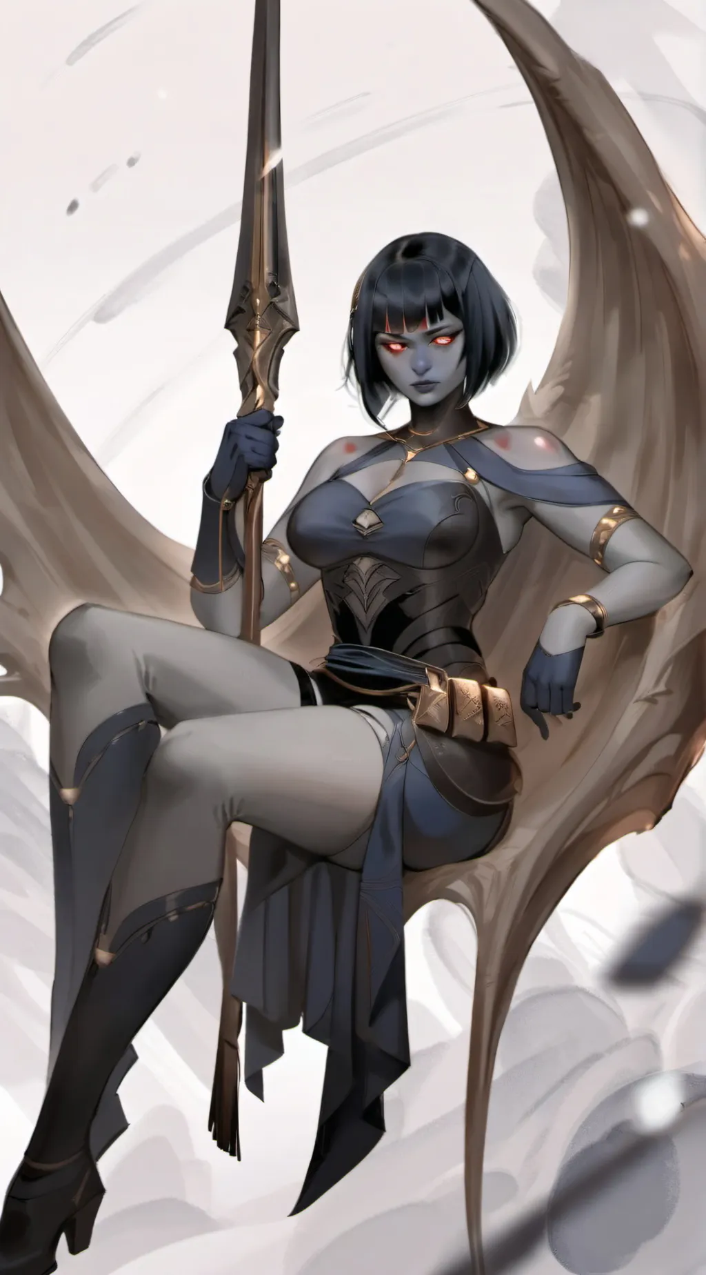 ai character: Lady Darkseid background