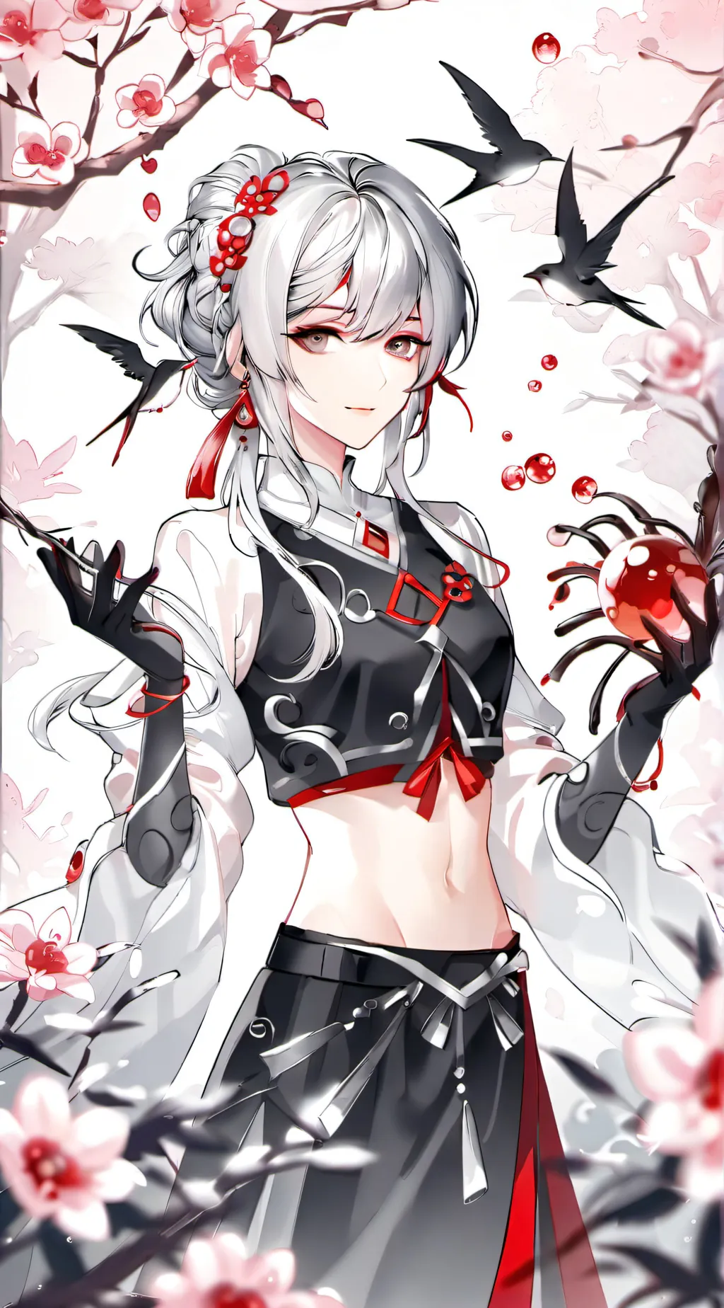 ai character: Ava Kiki  Adams background