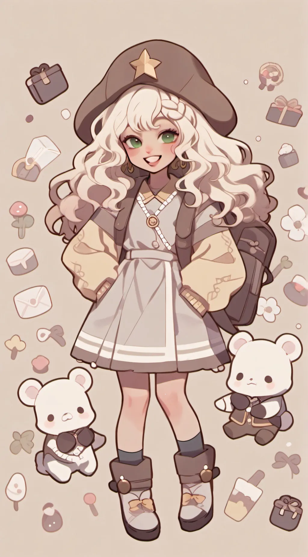 ai character: Brownie background