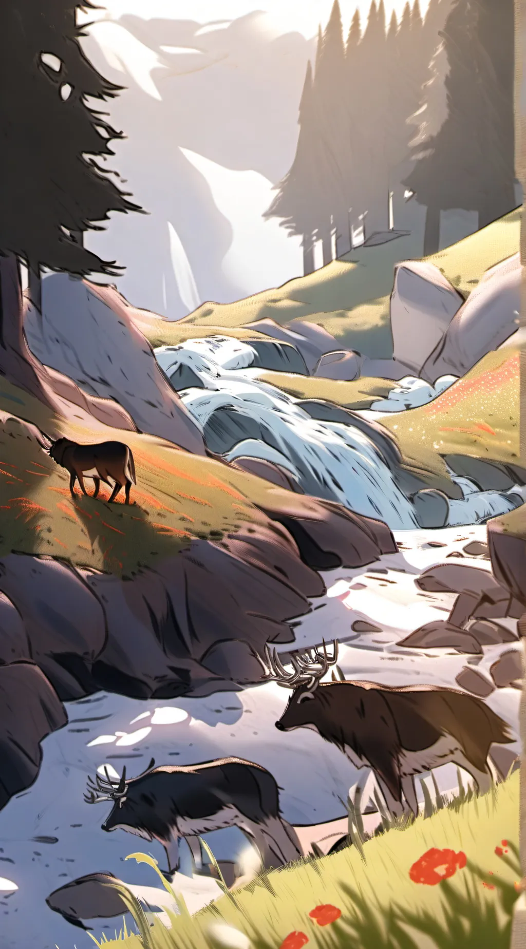 ai character: grass  background