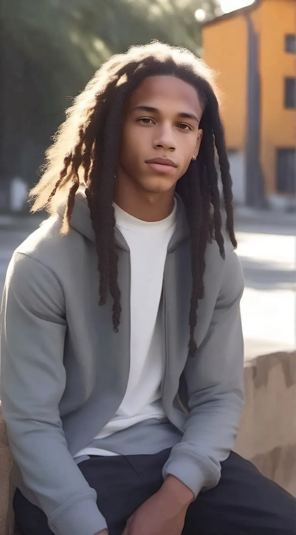 ai character: Amari.  background