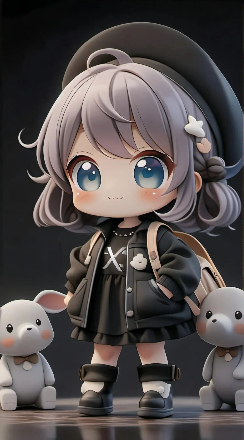 ai character: rose background