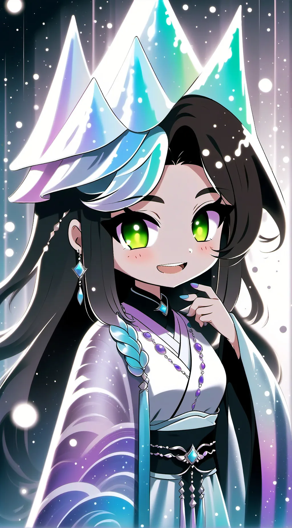 ai character: Galaxy  background