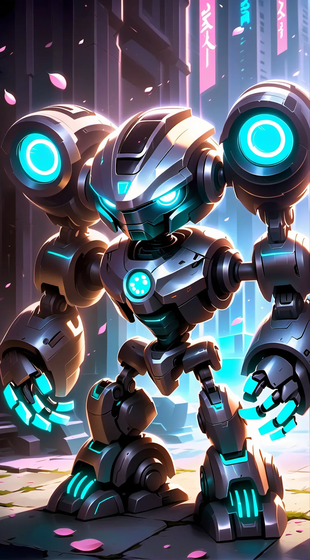 ai character: cyber background