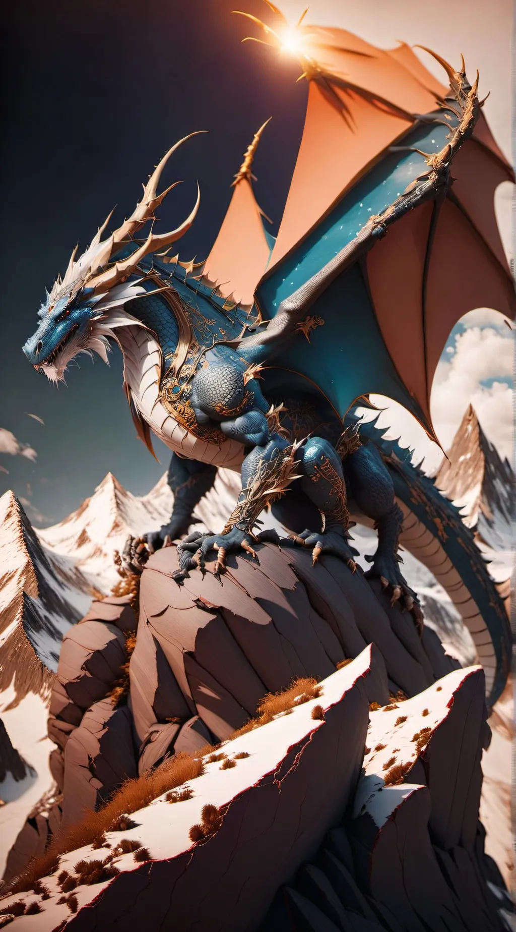 ai character: dragon background