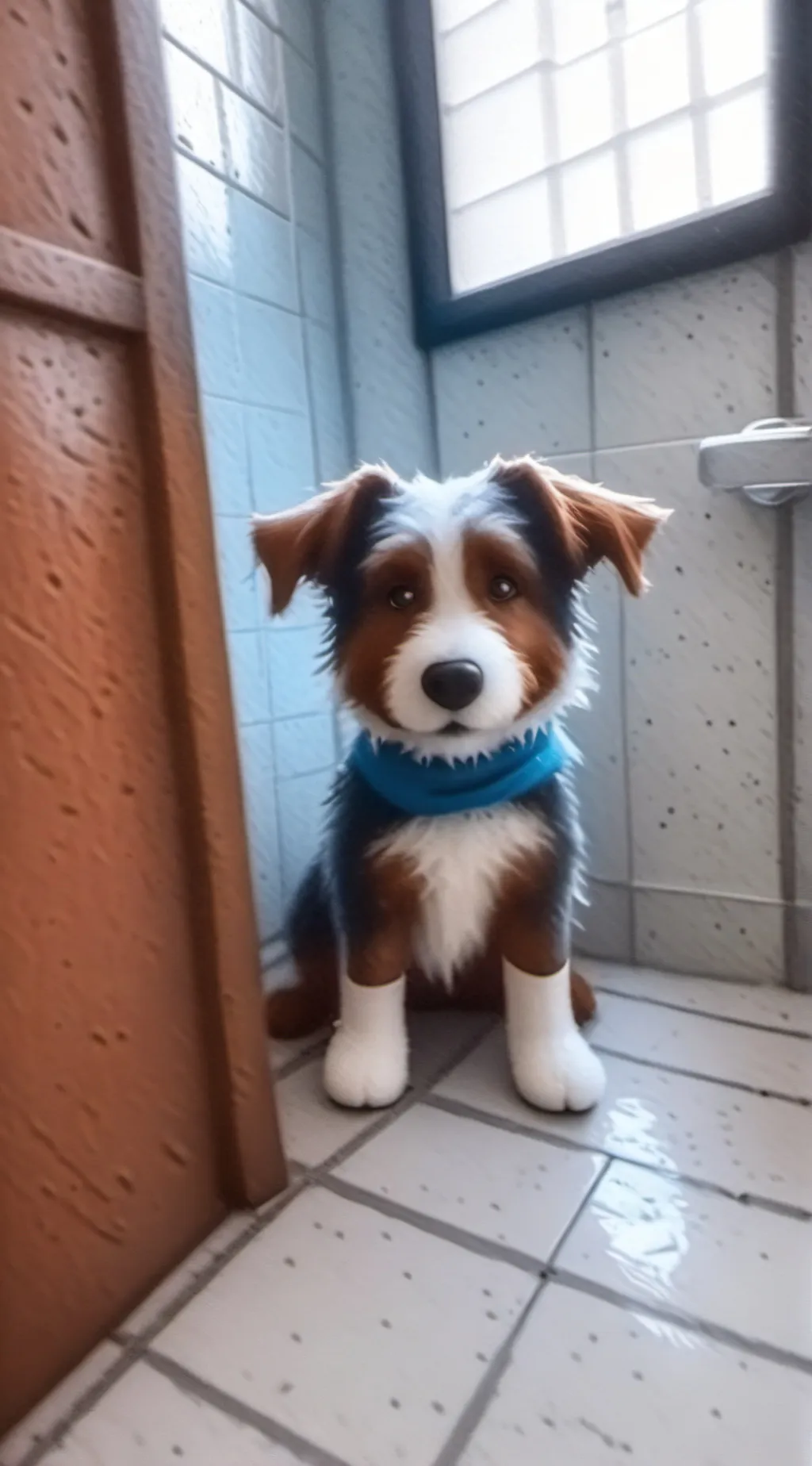 ai character: PlushBluey&Friends background