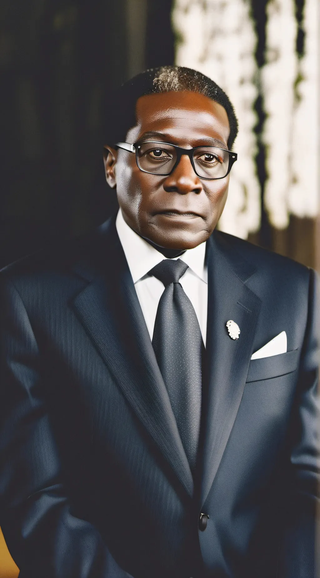ai character: Robert Mugabe  background