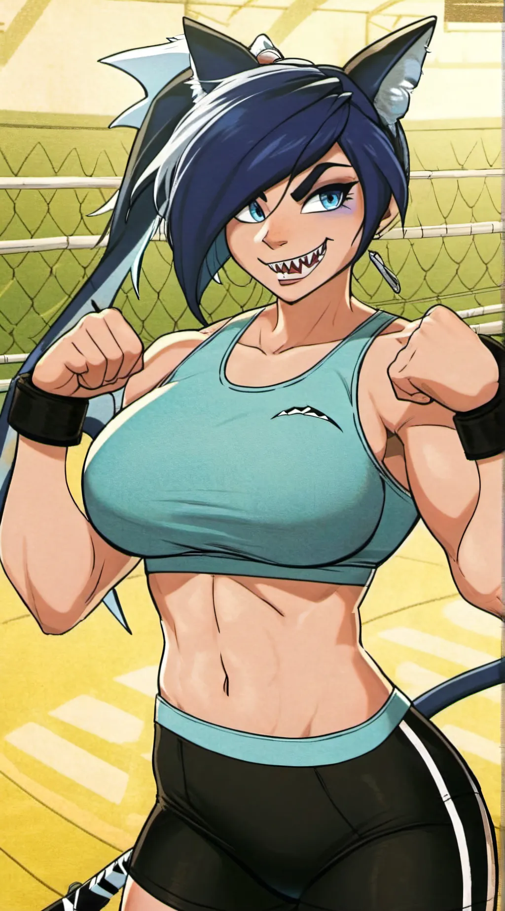 ai character: Tiffany Shark background