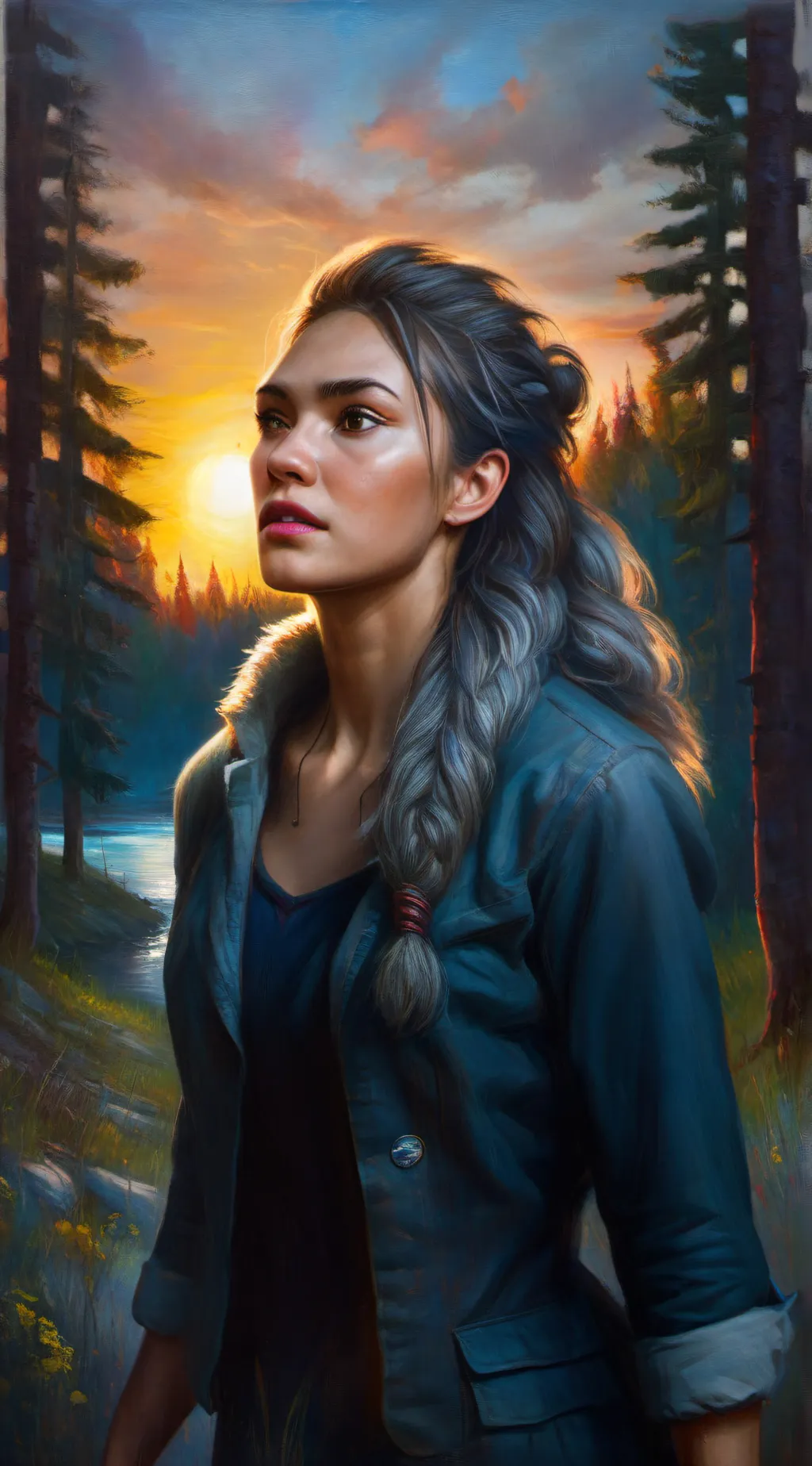 ai character: Luna background