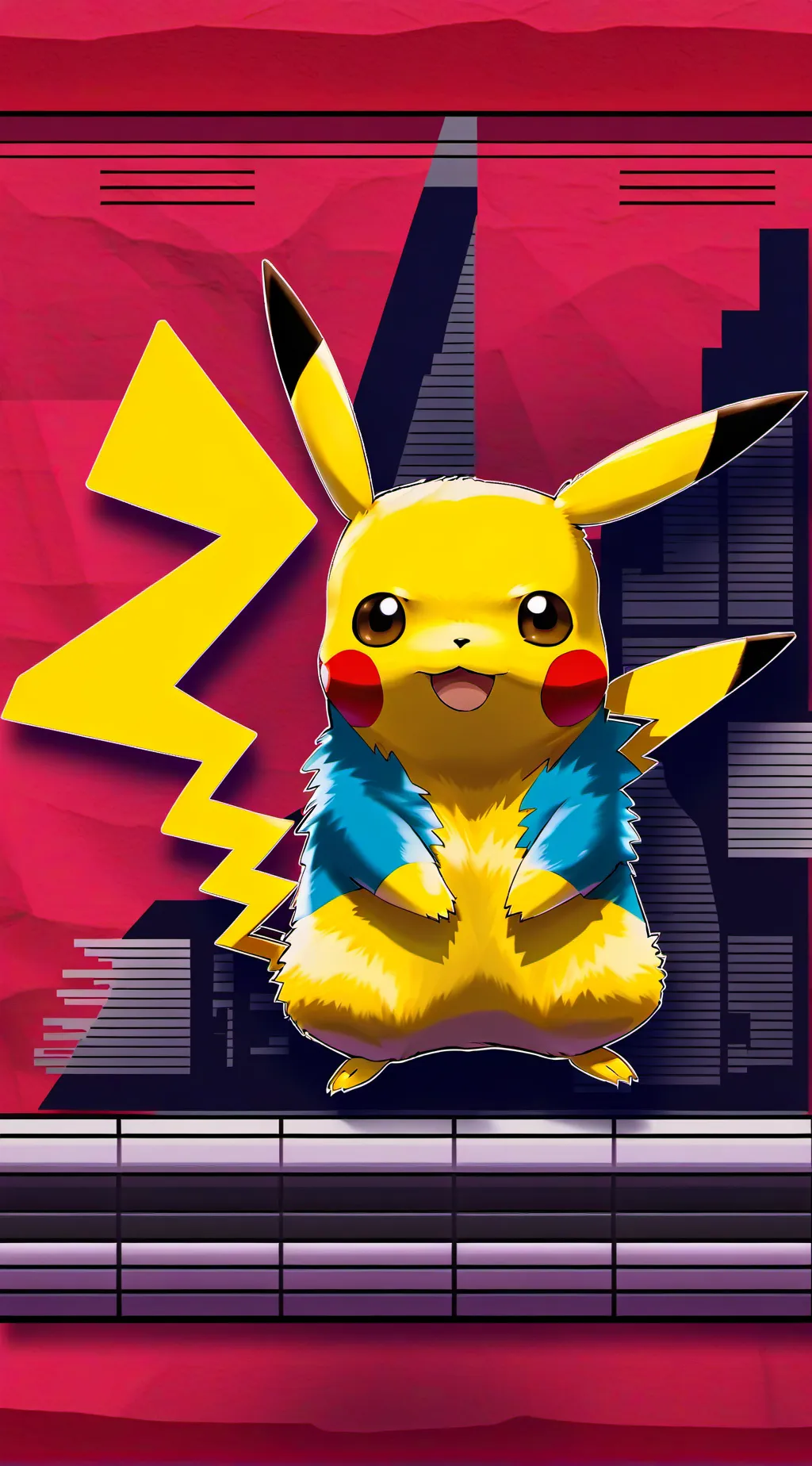ai character: Pikachu background