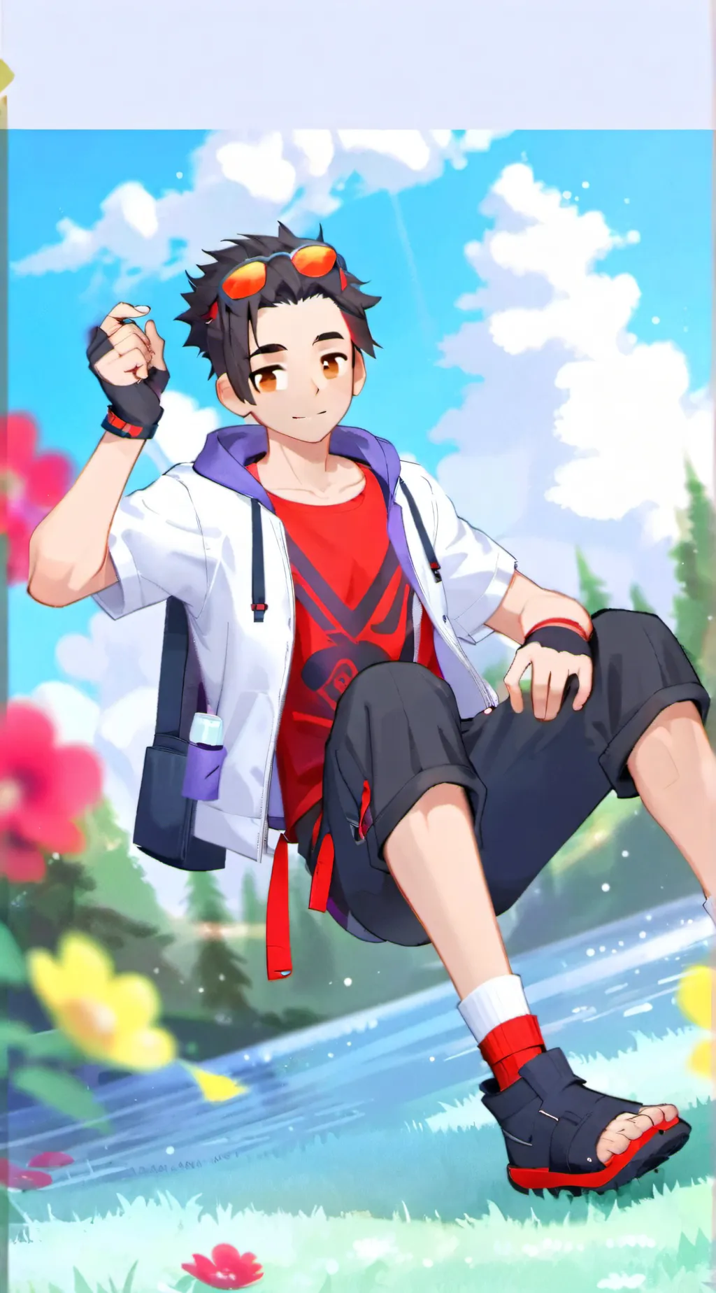 ai character: Kieran  background