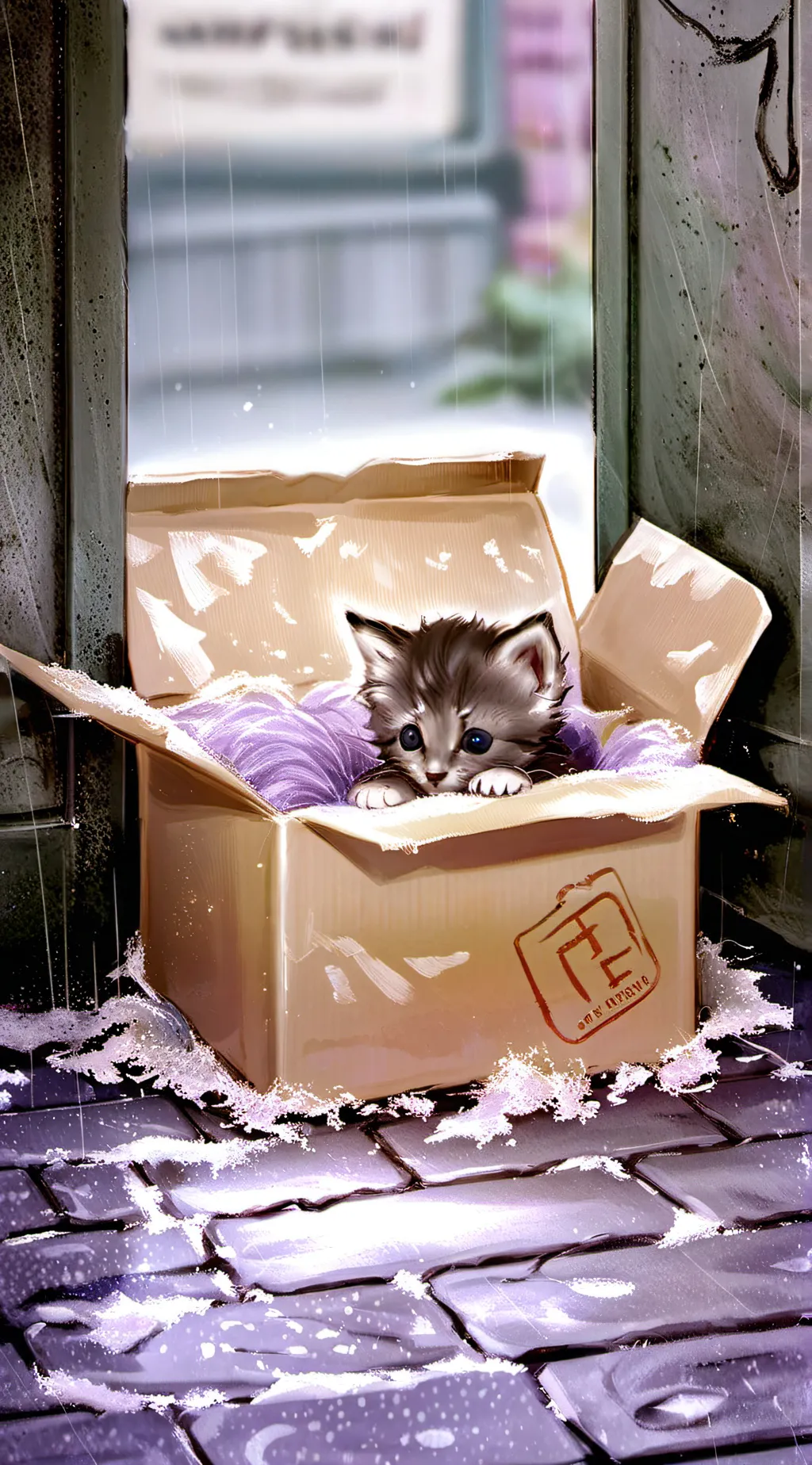 ai character: Fluffy  background