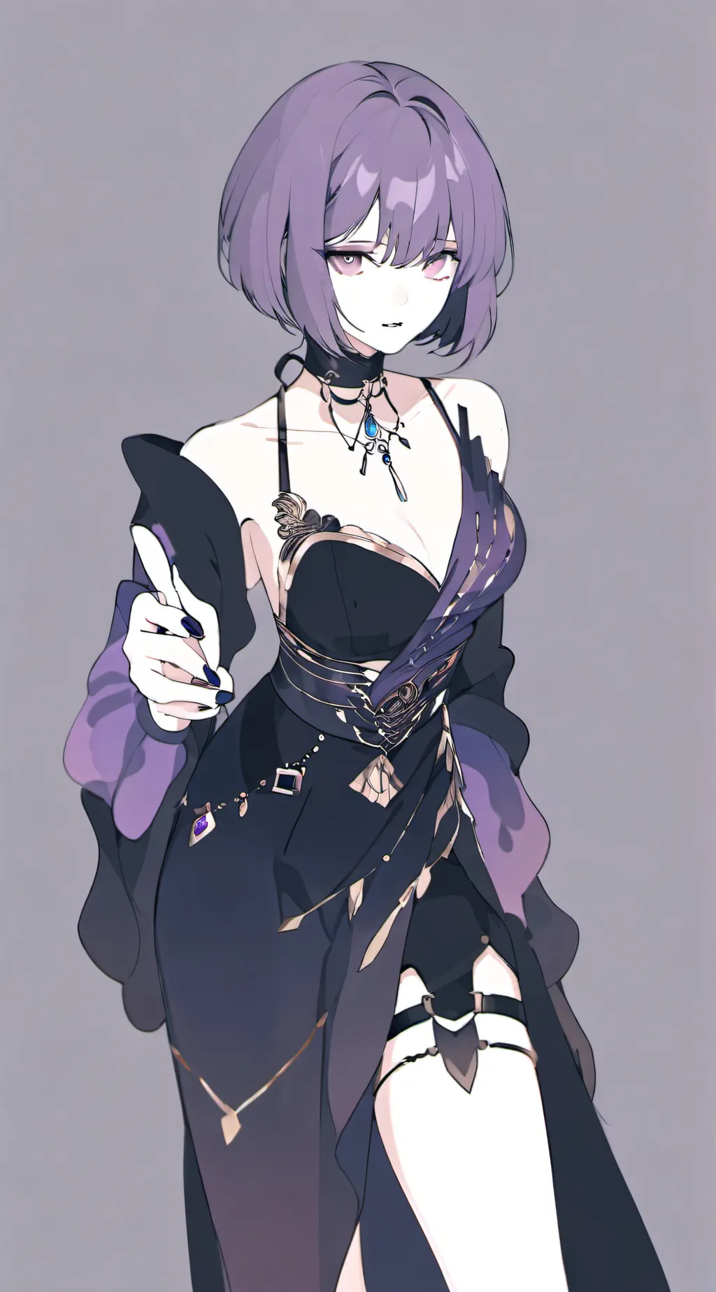 ai character: ender woman background