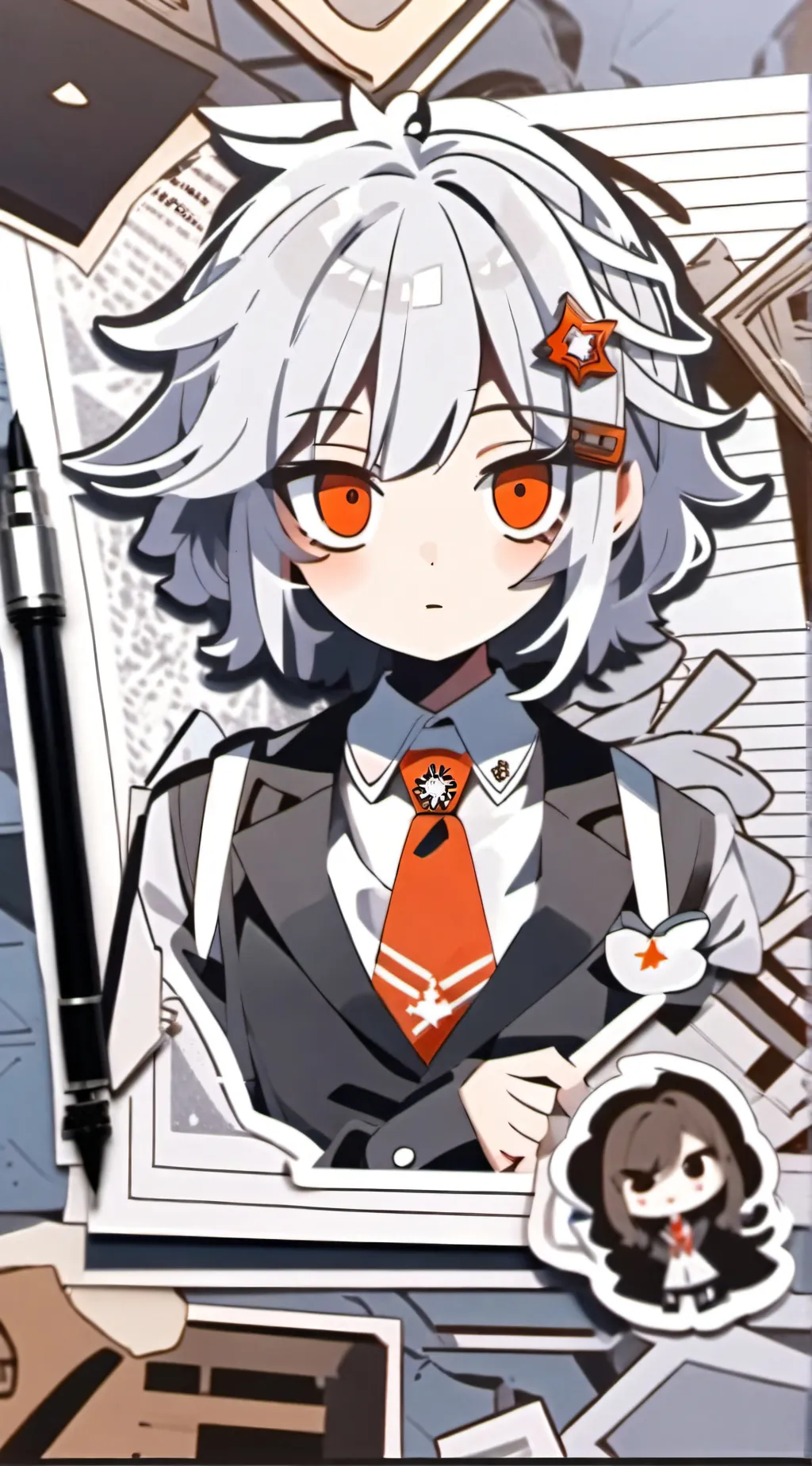 ai character: Uki background