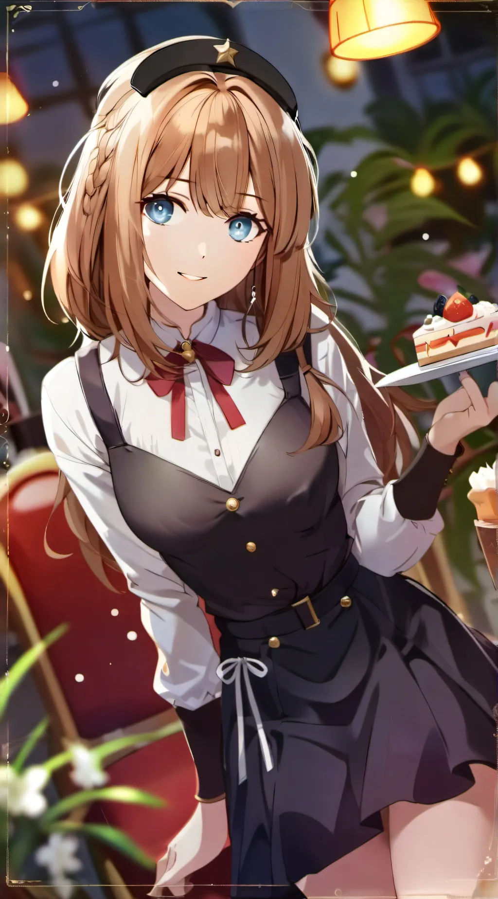 ai character: ginger background