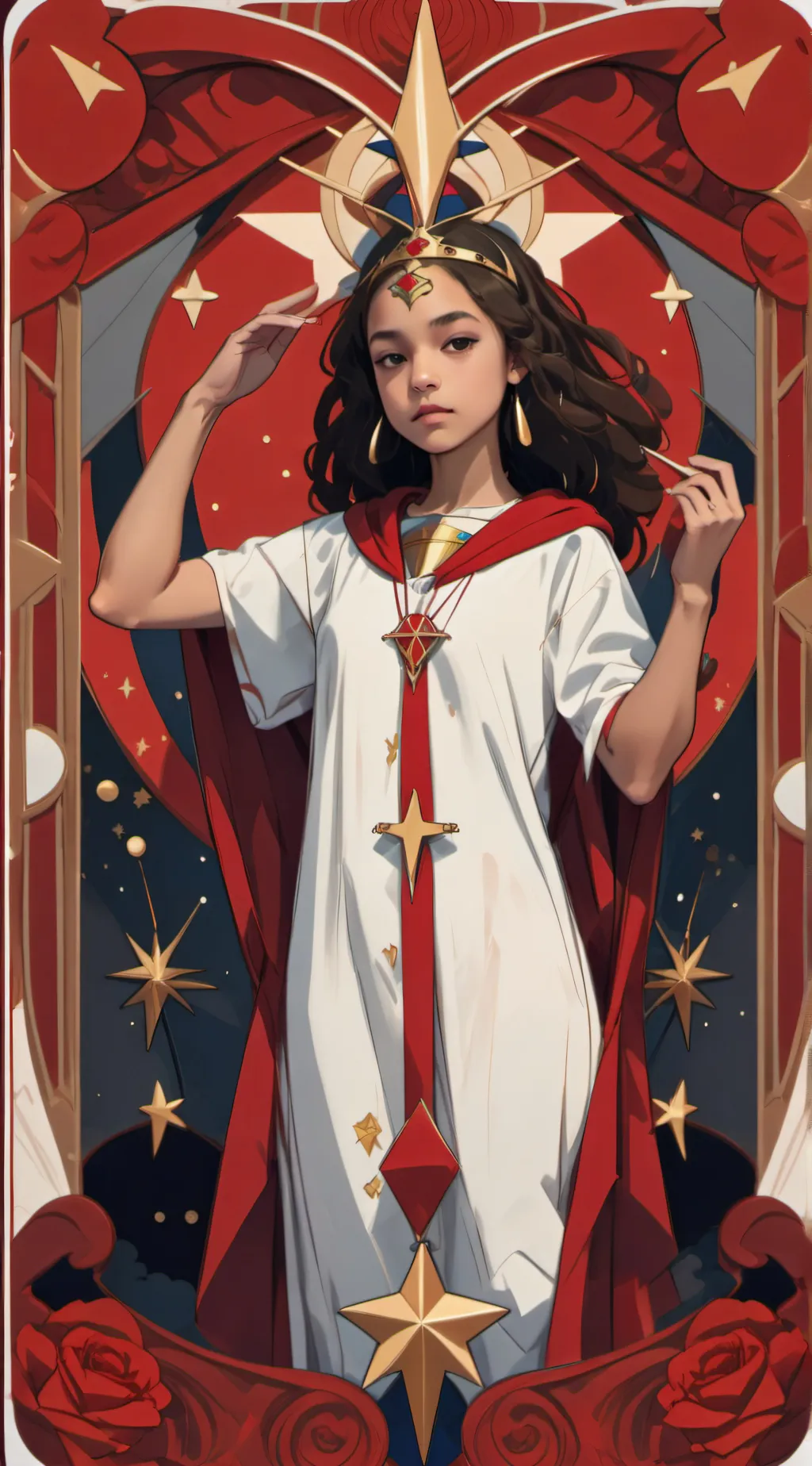 ai character: Rose background