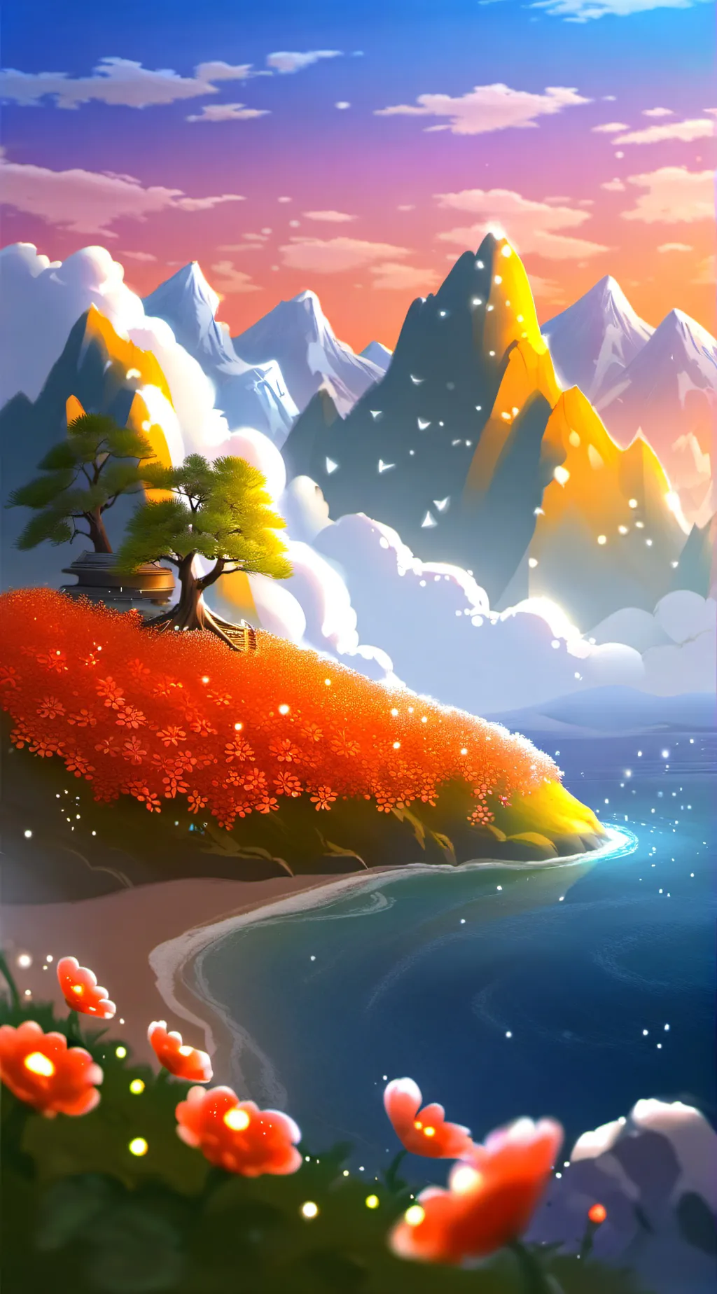 ai character: Welcome background