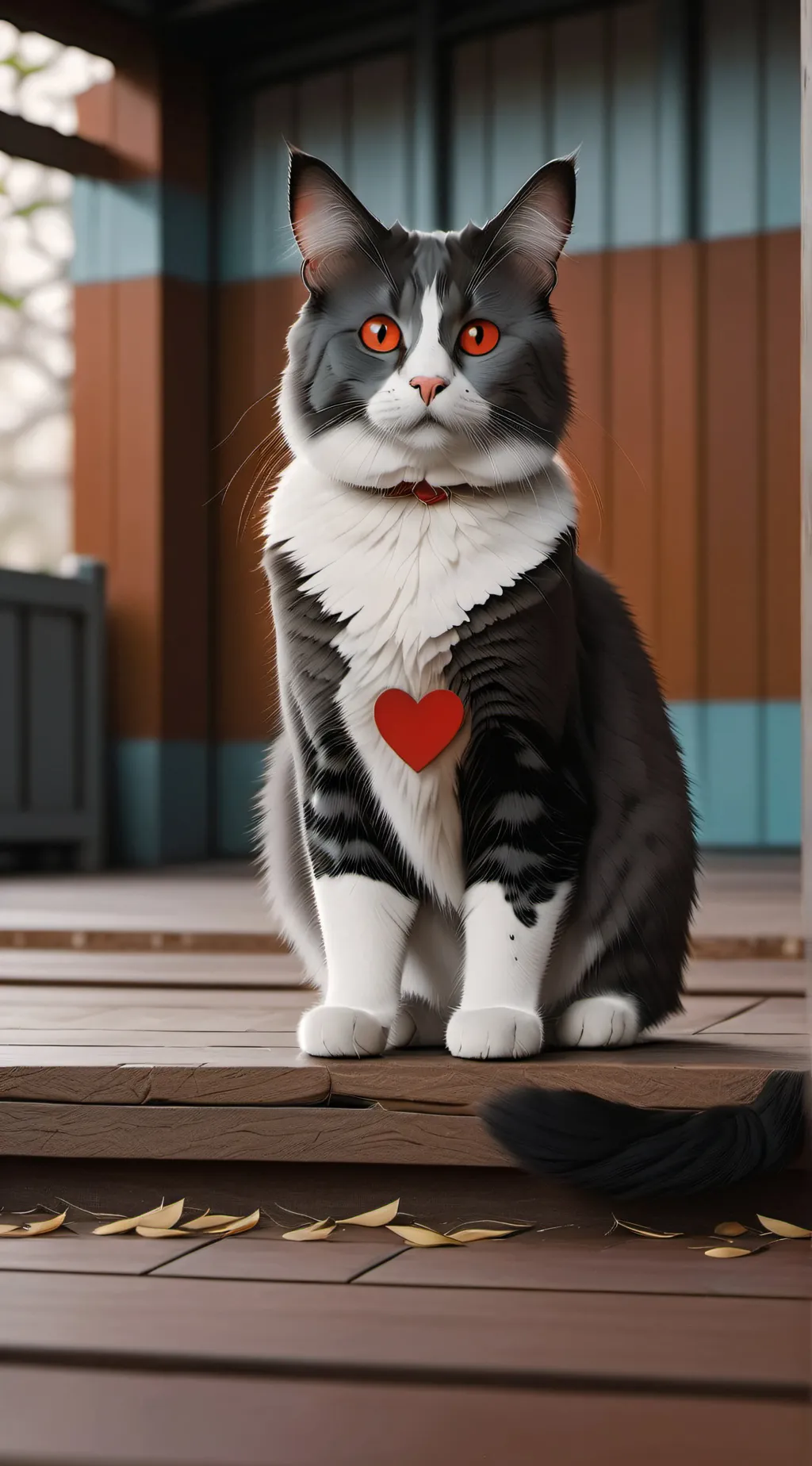 ai character: tina the emoji cat background