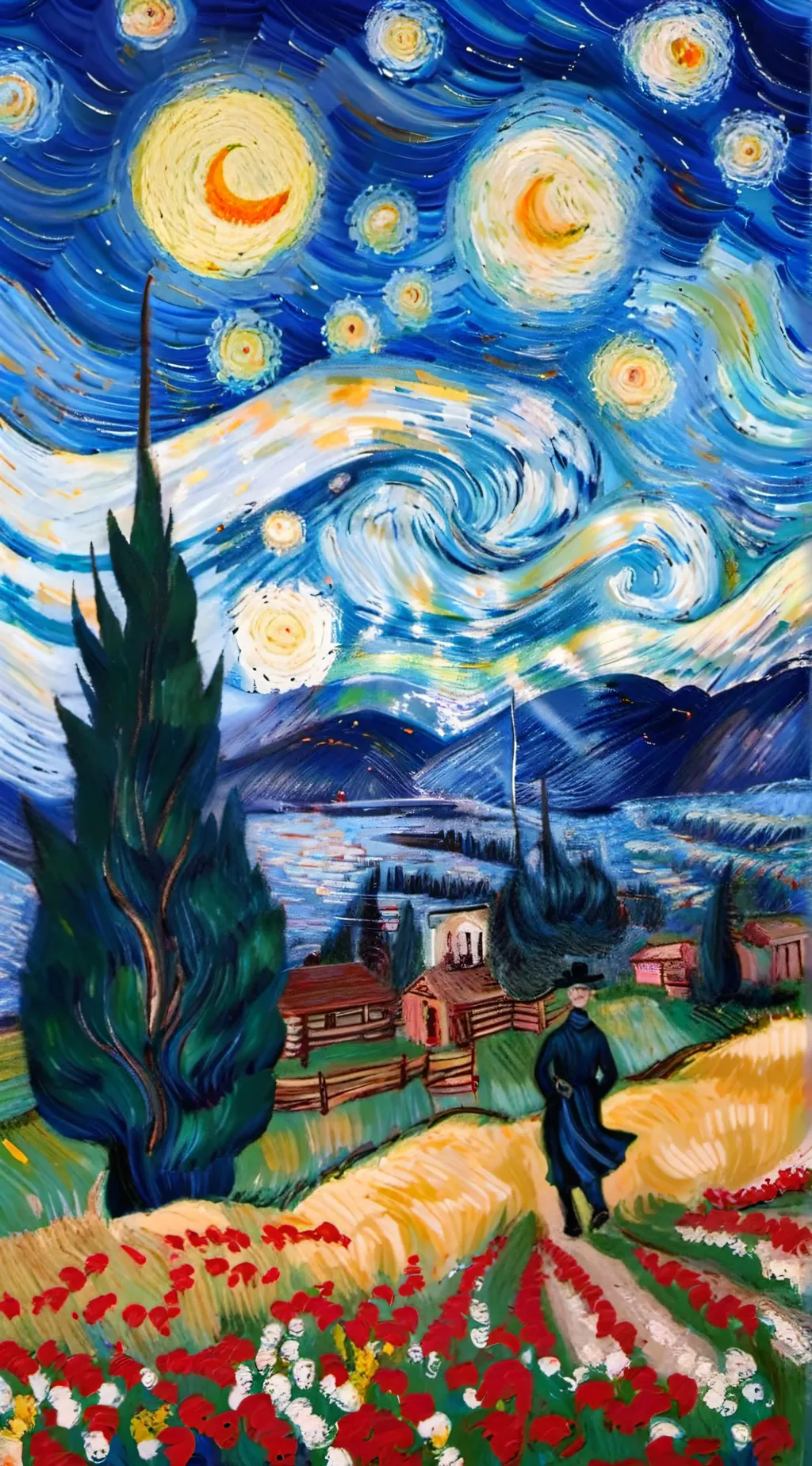 ai character: Bad beach day background