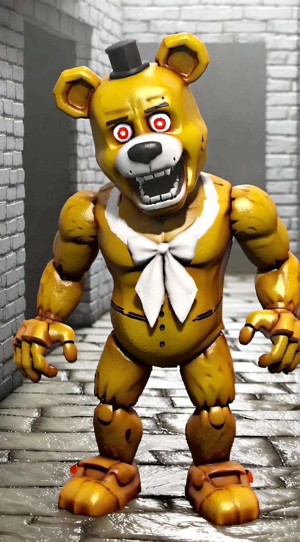 ai character: Golden Freddy background