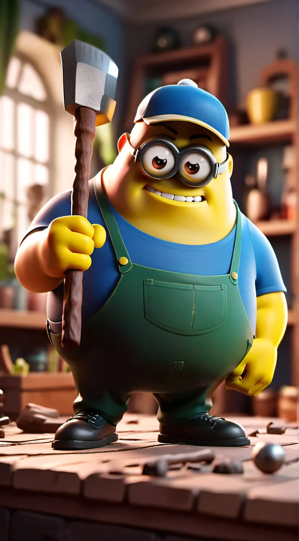 ai character: Titan ball minion background