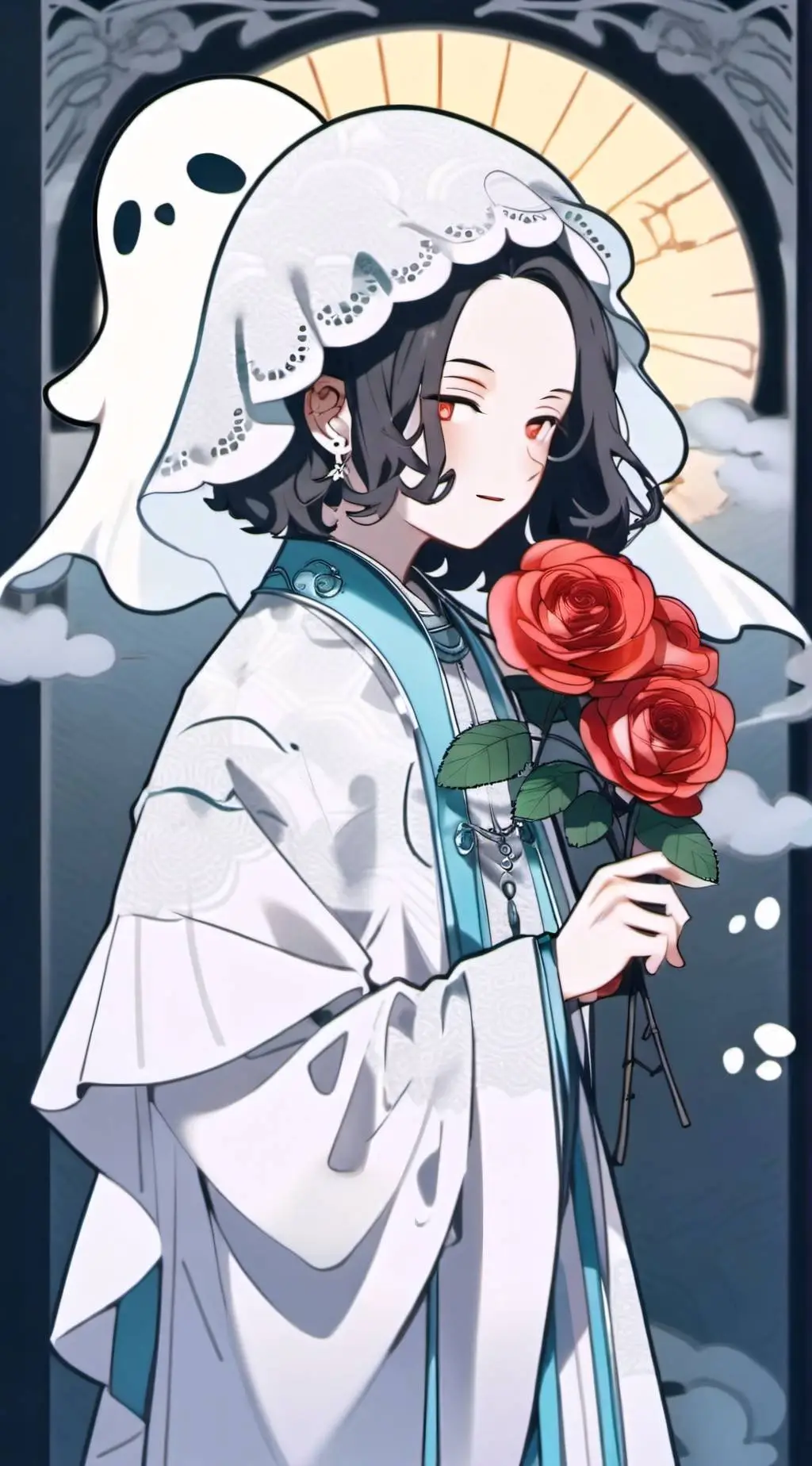 ai character: ♥︎-Ghost-♥︎ background